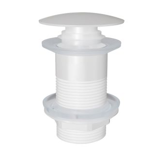 Донный клапан для раковины без перелива Knotlor BM9010WY, белый